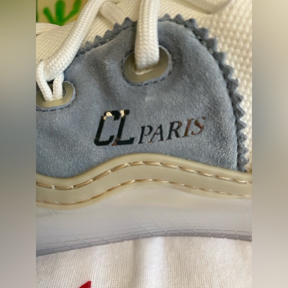 Christian Louboutin Arpoador Flat, Suede Sneakers, Blue/Wht, Men’s EU 43/US 10 - Picture 14 of 16